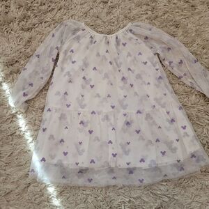 Disney Purple and White Kids Dress